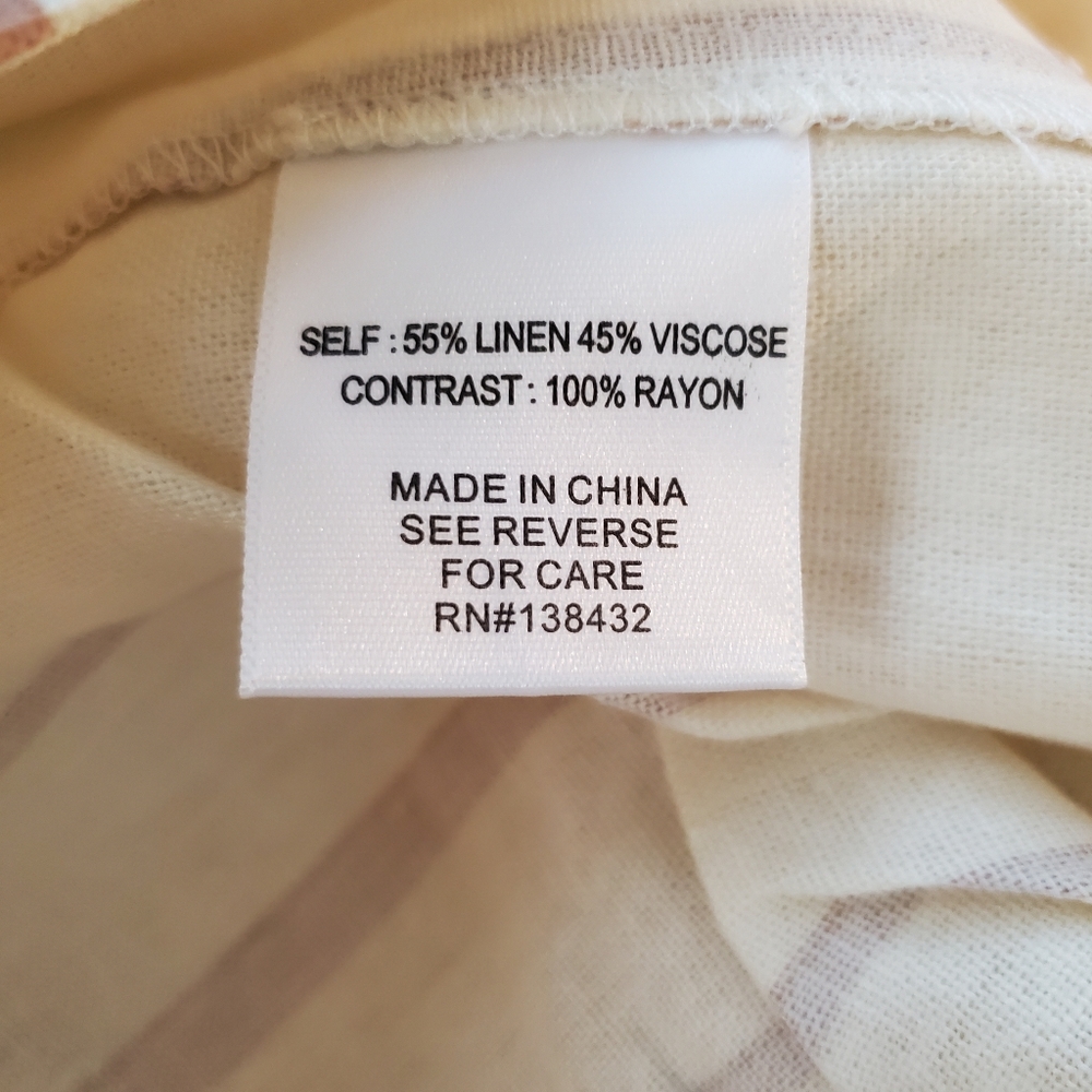 NWT Modcloth " New Opportunities" Capri Flare Linen Pants - Picture 9 of 10